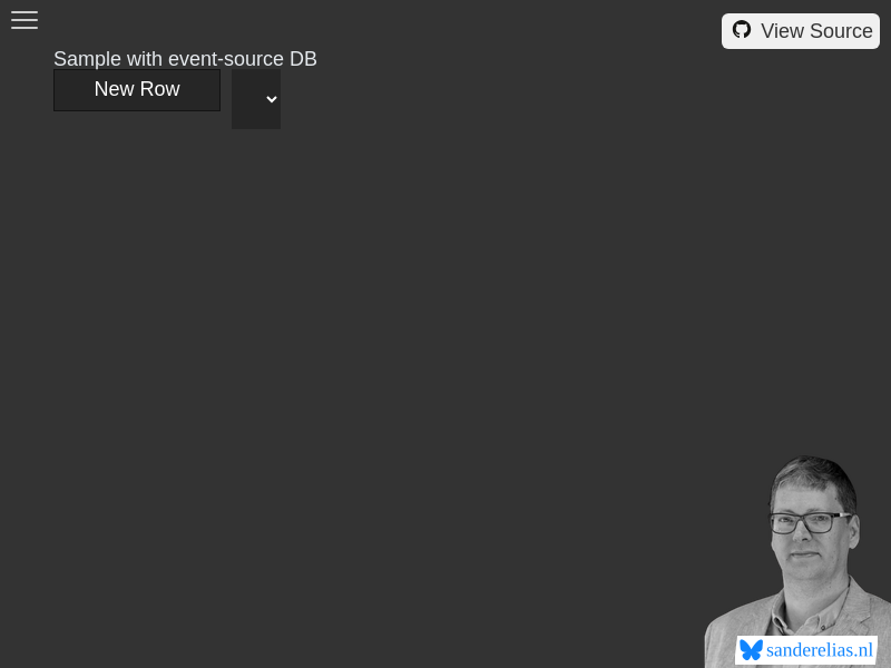 Event-Source DB Sample