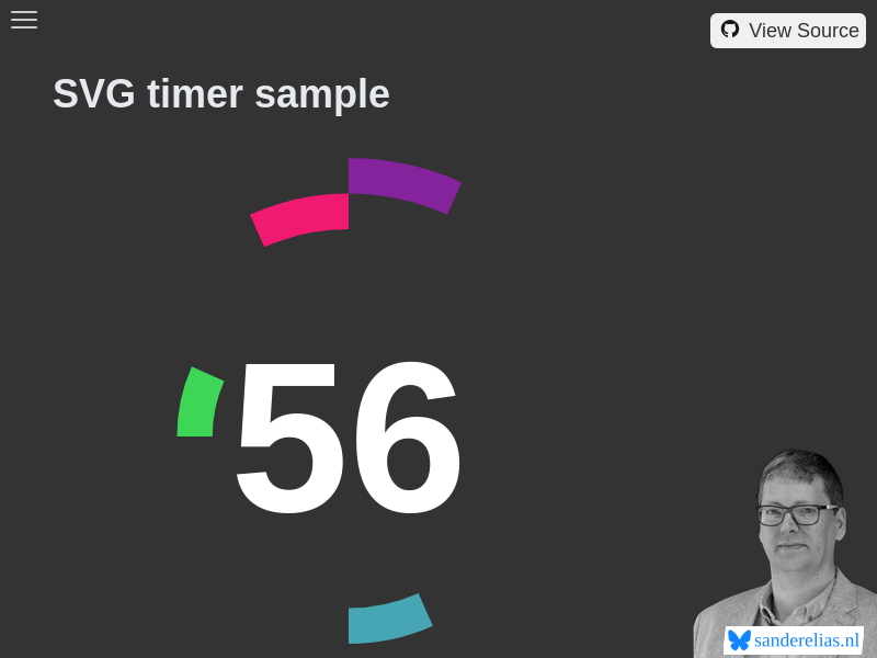SVG timer sample
